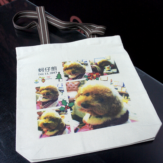 個性手工麻布提袋-大，充滿優雅復古味道,只要提供自己的照片，就可以擁有最特別專屬於自己的提袋，不管是送禮　或是自己用　都很適合喔！而且質感也很不錯哦！